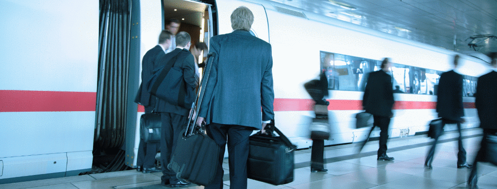 Passengers Boarding Train